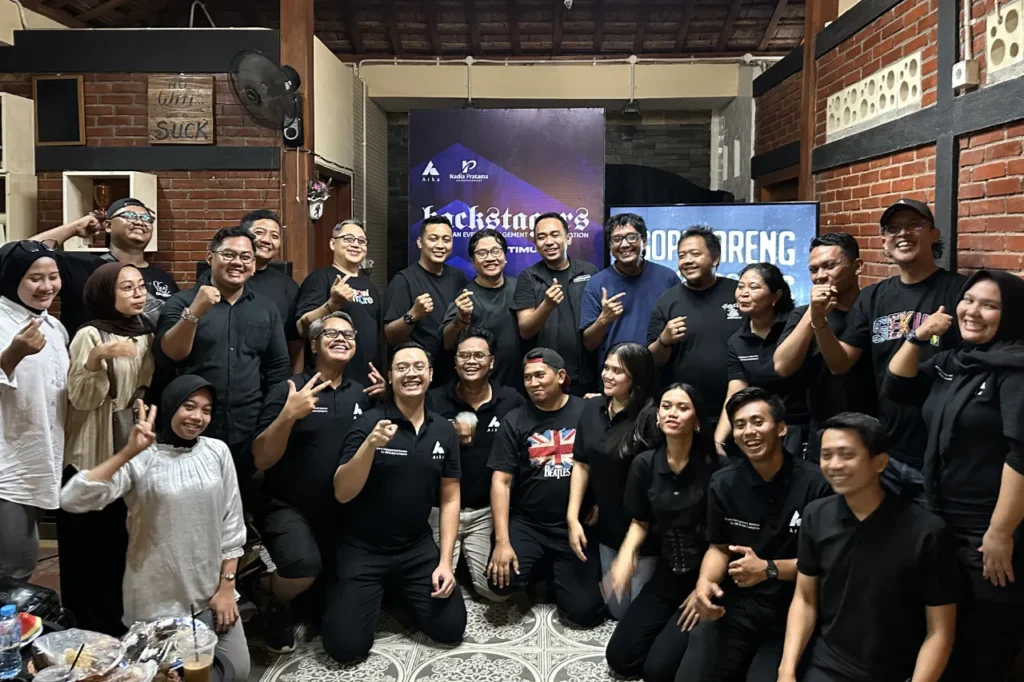 Backstagers Jawa Timur gelar “Ngopi” di Bojonegoro: perkuat ekosistem industri event management dan ekonomi kreatif Jawa Timur.